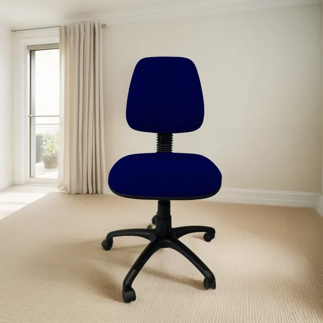 Silla Secretarial Economica L161 Azul Tela