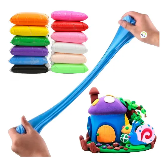 Plastilina Fomi Fomy Foami Moldeable Manualidades Niños X12