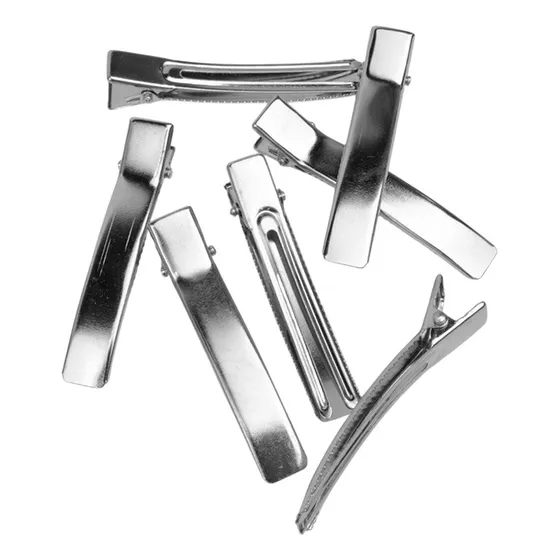 Hebillas Pico De Pato 6cm Para Pelo Bases Pinza Deco X50u