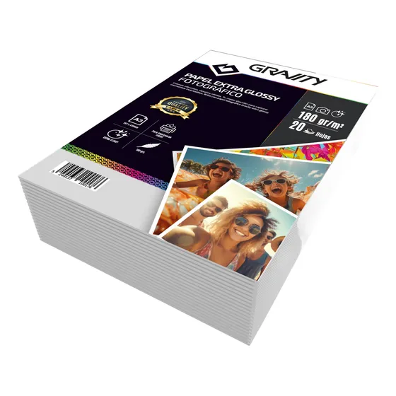 10 Paquetes De Papel Fotografico Brillo Glossy A4 180grs