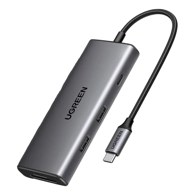 Hub Usb-c 7 En 1 Cm498 Ugreen 2 Usb-a, 2 Usb-c, 1 Hdmi 4k/60