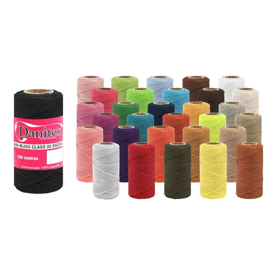 Cordão Fio Encerado Algodão Bijou 05 1mm 100mt Danitex