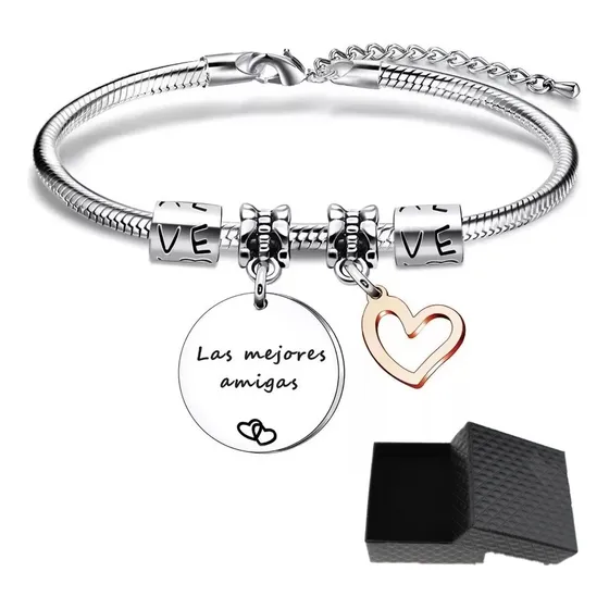 Pulseras Inspiradora Para Mujer, Pulseras De Acero Inoxidabl