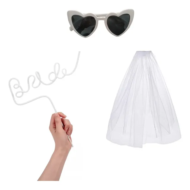 Set Blanco Fiesta Despedida De Soltera Playero Novia Bride