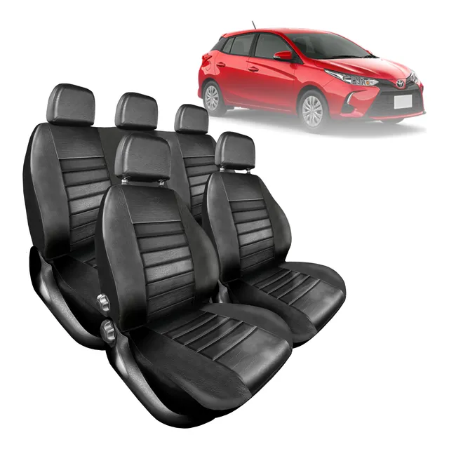 Funda Cubre Asiento Cuero Toyota Yaris 17/23 Ap. Brazo Del.