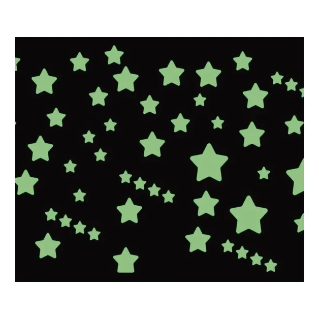 50 Estrellas Luminosas Adhesivas Brillan Oscuridad Sticker 