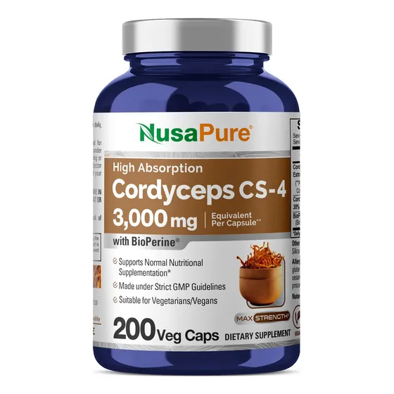 Suplemento De Extracto De Cordyceps De Nusapure 3000 Mg 200 