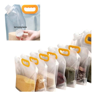 Contenedor De Alimentos Recipiente Almacenamiento 6pzstandup Contenedor De Alimentos Recipiente Almacenamiento 6pzstandup