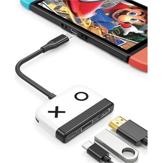 Adaptador 3 En 1 Switch A Hdmi 4k Con Usb Y Carga Rápida Adaptador 3 En 1 Switch A Hdmi 4k Con Usb Y Carga Rápida