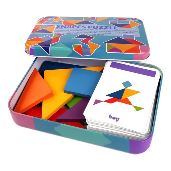 Set Juguete De Madera Rompecabezas Puzzles Niños 67 Pcs