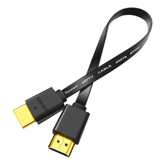 Cabo Flat Hdmi 30 Centímetros Pequeno Curto