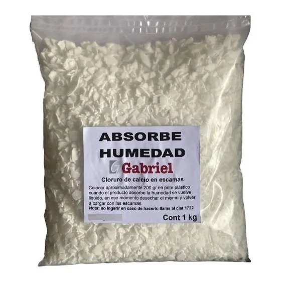 Anti Humedad Cloruro De Calcio En Escamas Absorbe  1 Kg