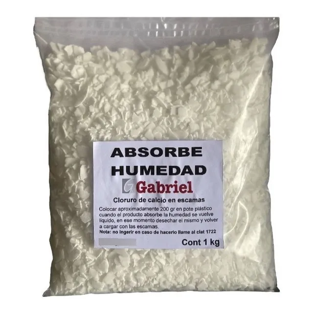 Anti Humedad Cloruro De Calcio En Escamas Absorbe  1 Kg