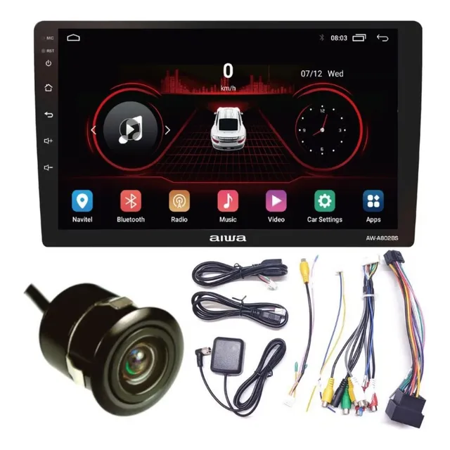 Autoradio Aiwa Android Pantalla 9  2gb+32gb Bt Gps Aw-a802bs
