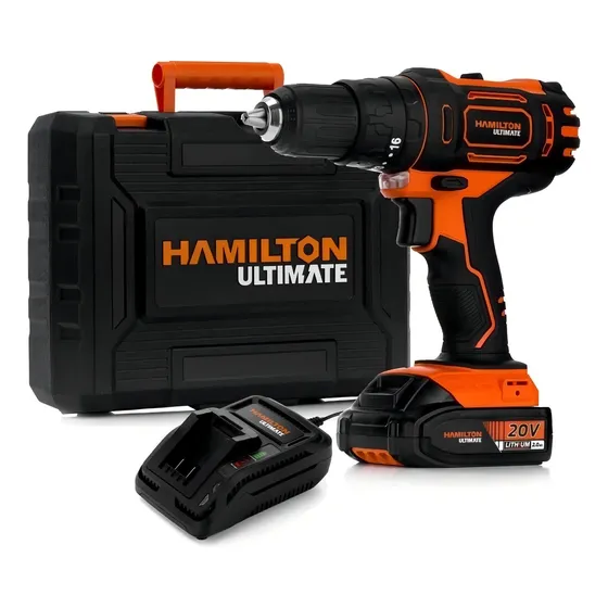 Taladro Atornillador A Bateria 20v Hamilton Ultimate Ult110 Color Naranja/Negro Frecuencia 50 Hz