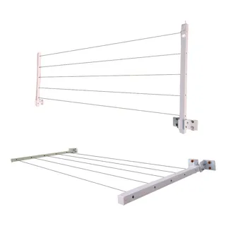 Varal Retråtil 60kg Parede Reforçado Dobråvel Apartamento Varal Retråtil 60kg Parede Reforçado Dobråvel Apartamento