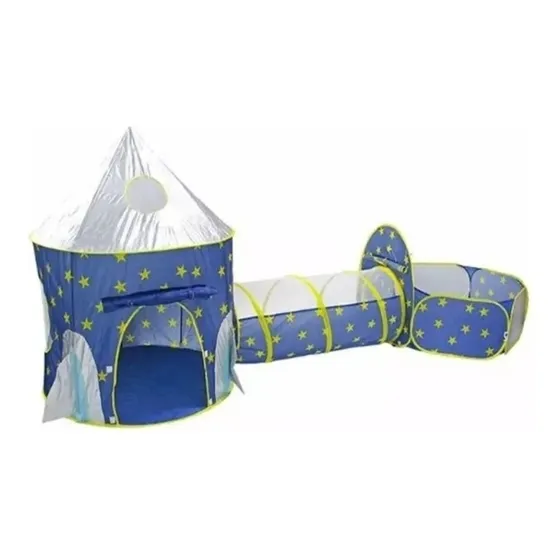 Carpa Castillo +tunel Piscina +1 00 Pelotas Para Niños  
