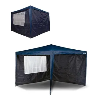 Cortina P/tenda 2 Parede Oxford Gazebo 3m X 3m Azul - Mor Cortina P/tenda 2 Parede Oxford Gazebo 3m X 3m Azul - Mor