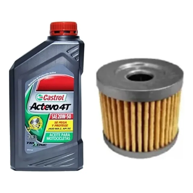 Kit Service Suzuki En Gn 125 Castrol 20w50 + Filtro Aceite