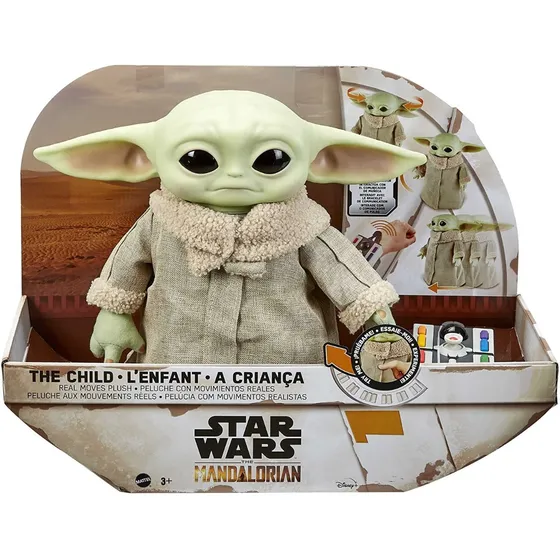 Baby Yoda Grogu Mattel Animatronico Camina A Control Remoto