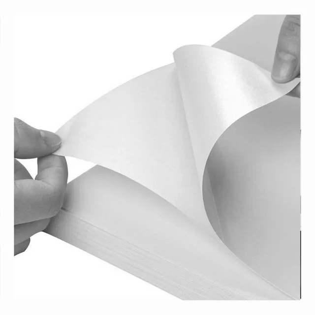 Papel Adhesivo Brillante, Mate, Doble Carta 100 Hojas Fasson Color Blanco Brillante