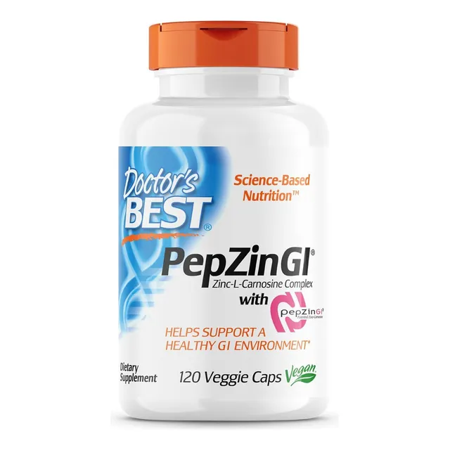 Complejo De Zinc Con Pepzin Gi Doctor's Best 120 Cápsulas