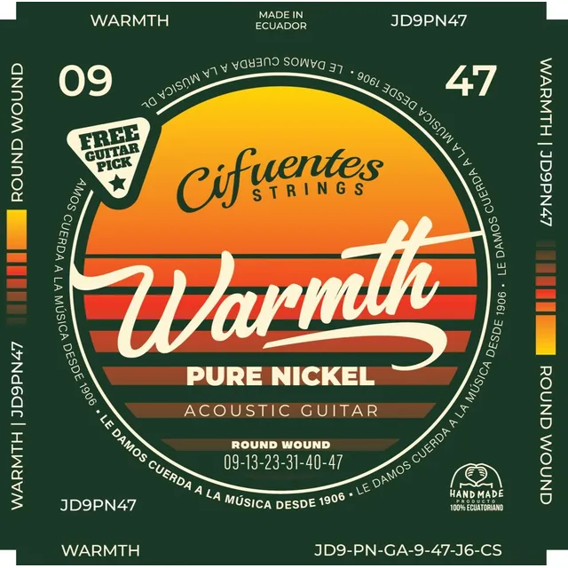 Cuerdas Guitarra Acustica 09-47 Pure Nickel Cifuentes
