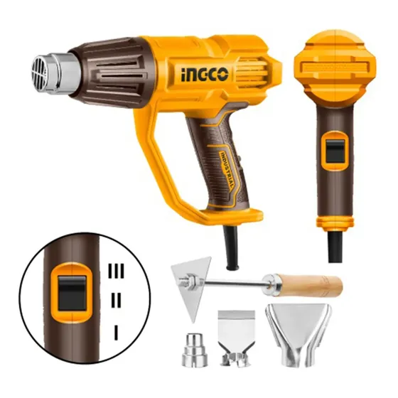 Pistola De Calor 2000w Hg200078 Ingco Color Naranja claro | Cuotas sin interés