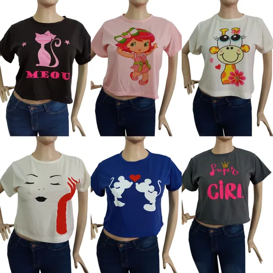 Franela Blusa Para Dama Talla Unica Pack De 6 Blusas