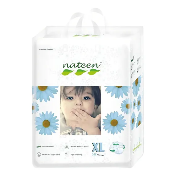 Pañal Ecológico Nateen Flexible XL 56 Unidades 12h Absorción | Cuotas sin interés