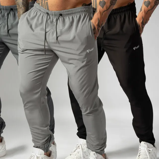 Kit 3 Calças Jogger Masculinas De Tactel Com Elastano Ziper