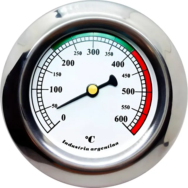 Termometro Chulengo Parrilla Pirometro Reloj 600° Acero