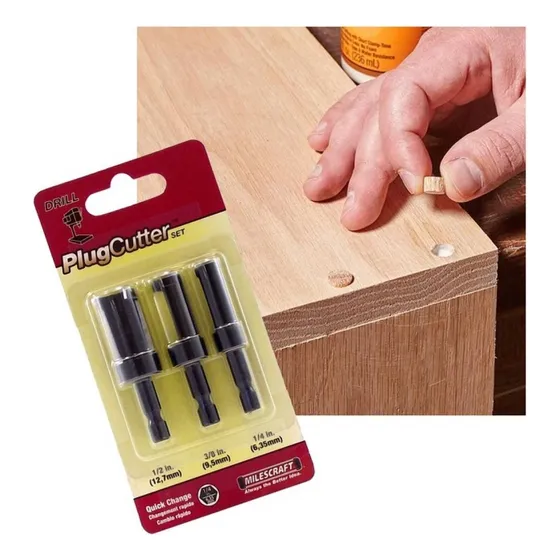 Set Sacabocado Tarugos De Madera Plugcutter Milescraft - Ynt