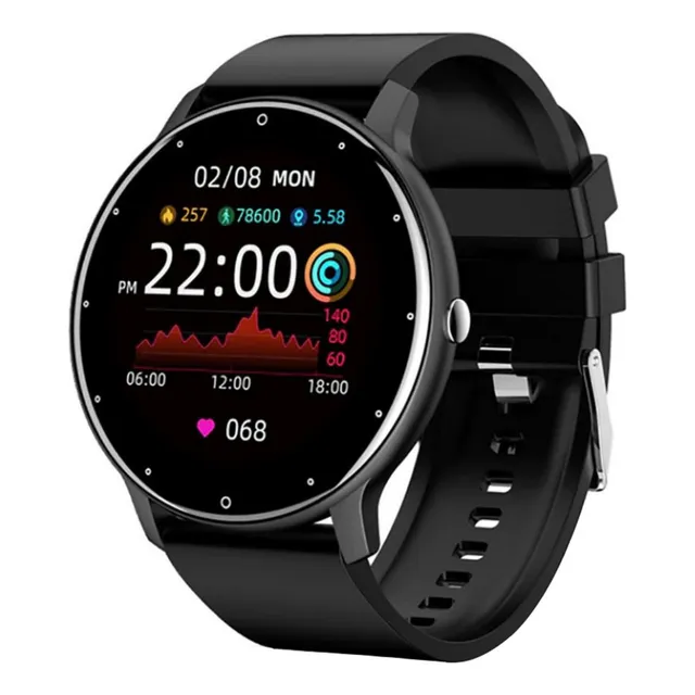 Reloj Inteligente Smartwatch Deportivo Llamadas Bt Linkon Caja Negro Bisel Negro