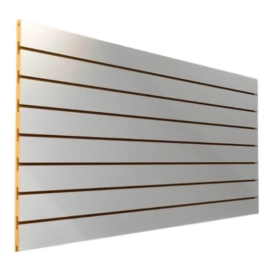 1 Painel Canaletado Branco Mdf 0,60 X 1,20 (3 Polegadas) Top