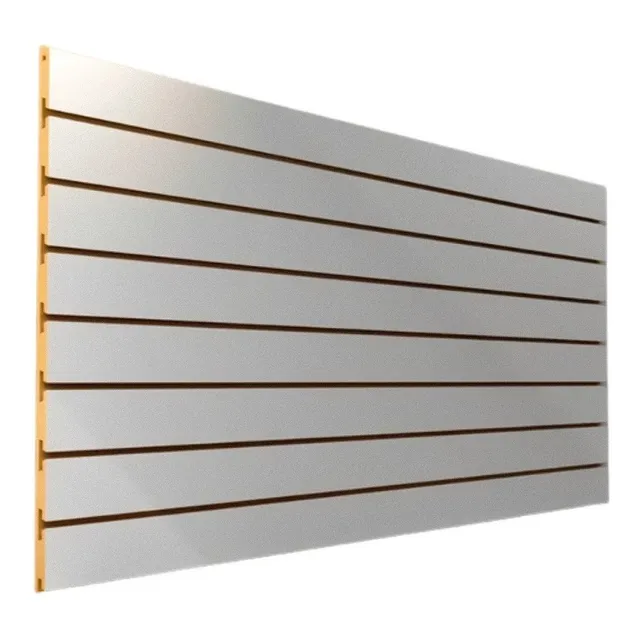 1 Painel Canaletado Branco Mdf 0,60 X 1,20 (3 Polegadas) Top