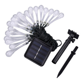 Farol Solar De Jardín En Forma De Lágrima, 20 Luces Led, Par Farol Solar De Jardín En Forma De Lágrima, 20 Luces Led, Par