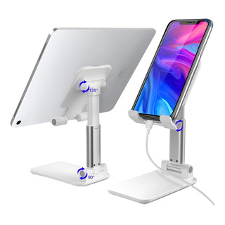 Suporte Metal De Mesa P/ iPad iPhone Celular Ajustável Suporte Metal De Mesa P/ iPad iPhone Celular Ajustável