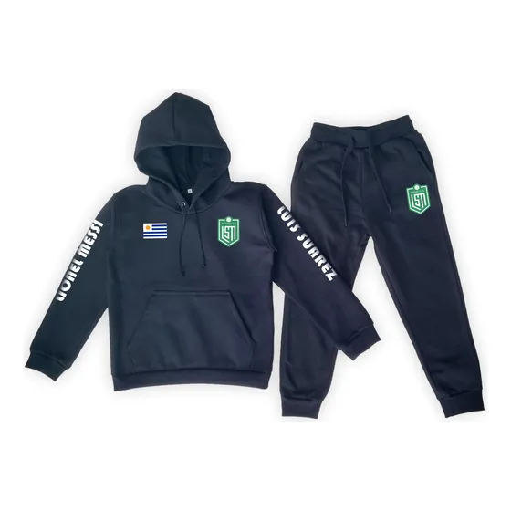 Conjunto Deportivo Algodón Niños/as Lsm Suarez Messi Negro Lisa 4