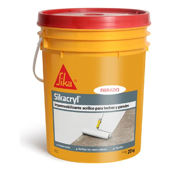 Membrana Liquida Sika Sikacryl Fibrado Acrílica 20 Kgs