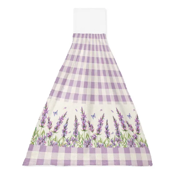 Paño Cocina Colgante Toalla Mano Mariposa Lavanda Purpura
