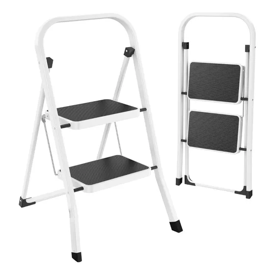 Escalera de aluminio tijera Homen ESCALERA2P blanco