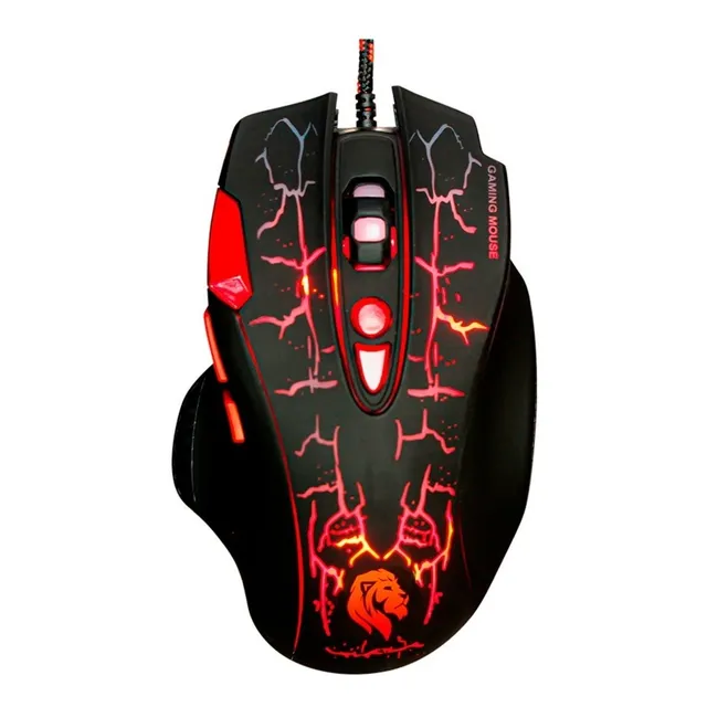 Mouse Gamer Jedel Gm-830 8 Botones 1200/3200 Dpi Luz Rgb
