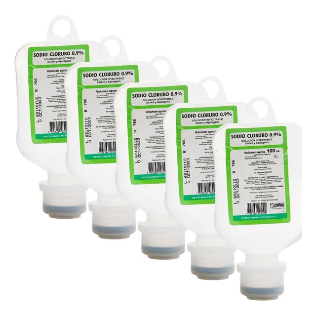 Suero Fisiológico 0.9% Corpaul 100 Ml Cloruro De Sodio