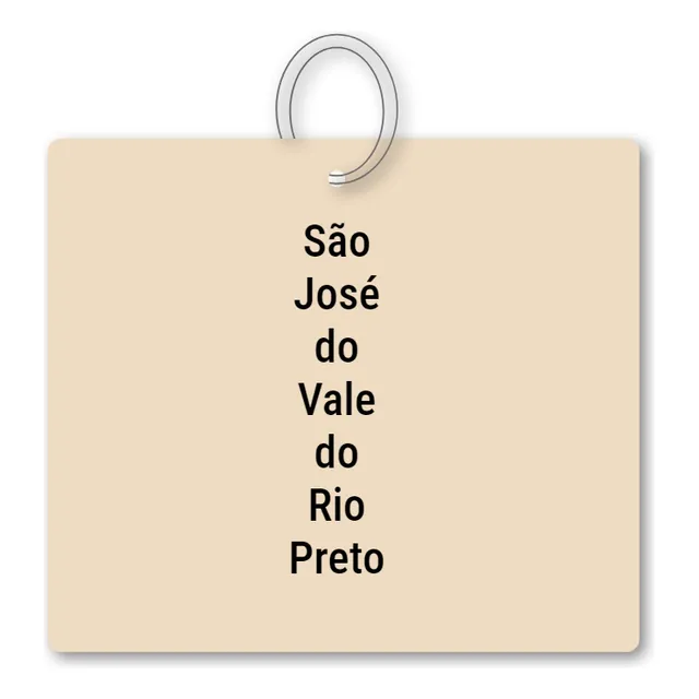 Chaveiro São José Do Vale Do Rio Preto Mdf Brinde