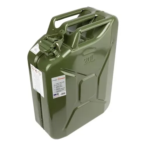Bidon Metalico De 20lts Con Tapa De Seguridad Para Gasolina