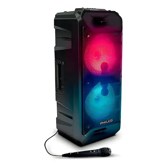 Parlante Karaoke Bt Philco Rgb Con Mic 7000w - Revogames (Nuevo con caja abierta)