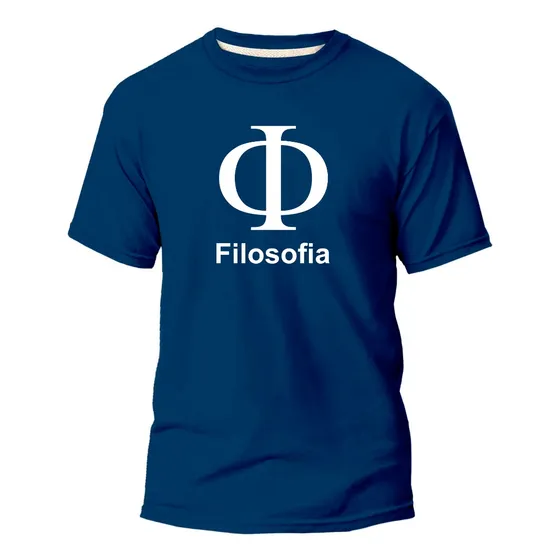 Camiseta Básica Algodão Premium Estampa Digital Filosofia 