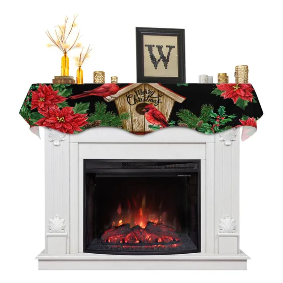 Bufanda Navideña Para Decoracion Chimenea 70 X 17  Casa
