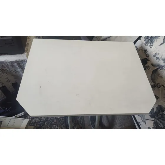 Mesa Retrátil De Parede   Suspensa Dobrável Branco Branco